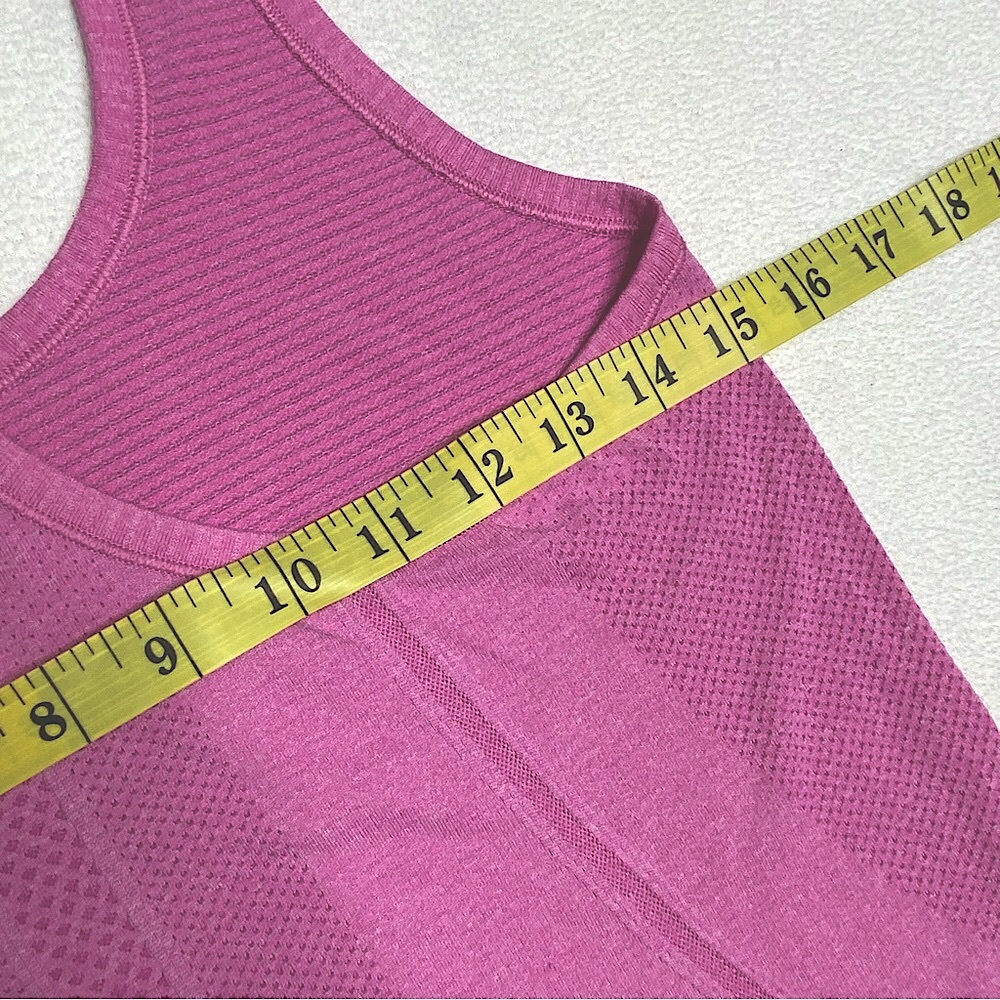 Lululemon Run Swiftly Tech Racerback Women’s Tank 'Heathered Raspberry' Size (6) - Picture 7 of 15